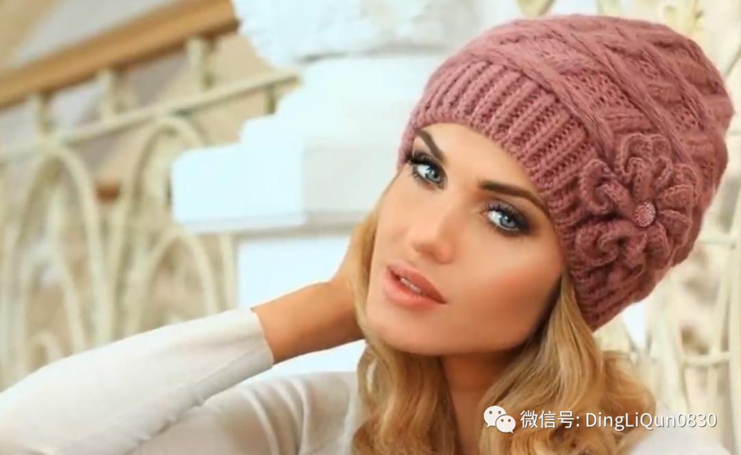 针织洋气气质帽子,针织帽子创意爆款