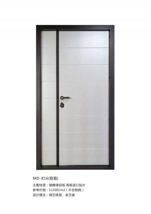 猪年精品：核桃智能锁匹配CEI铸铝钢木装甲门很受高端消费者喜欢