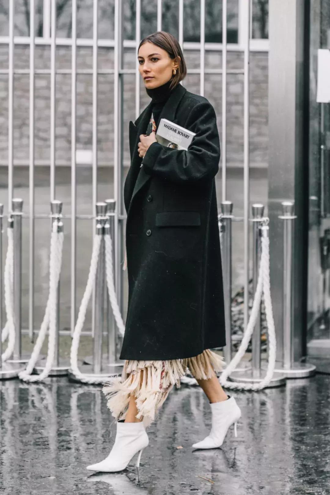 方领连衣裙冬天怎么穿,冬天也能穿的裙子