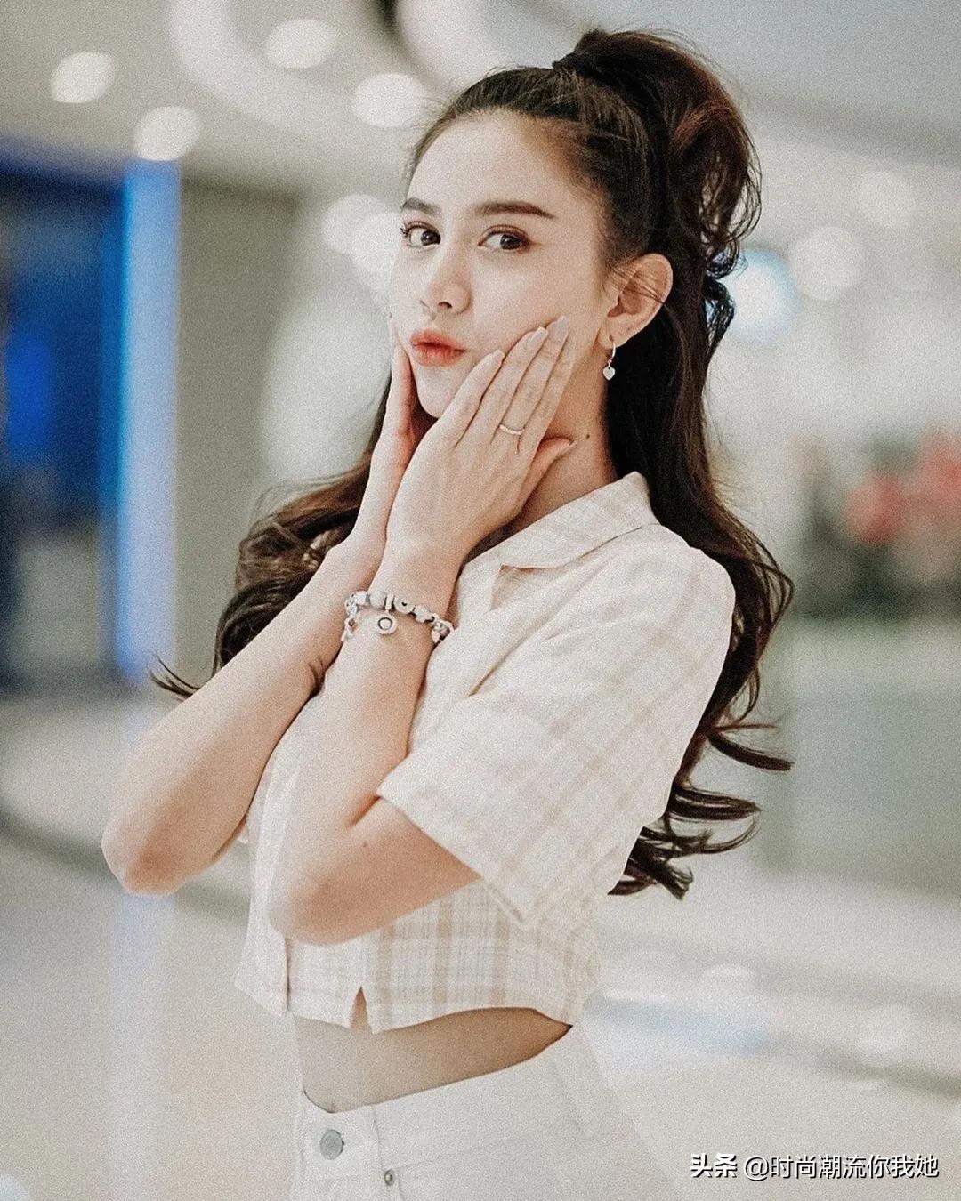 又酷又帅气的发型高马尾,复古发型女生港风长马尾