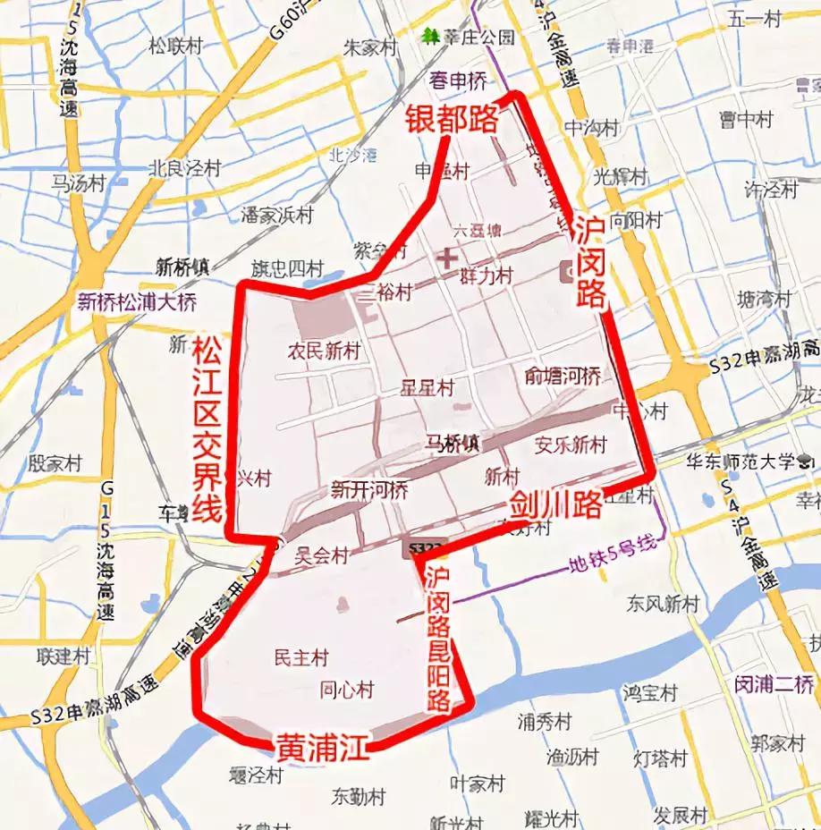 闵行区马桥在什么位置,闵行马桥潜力如何