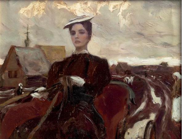 油画家何多苓作品选,1986年当代油画四人展何多苓