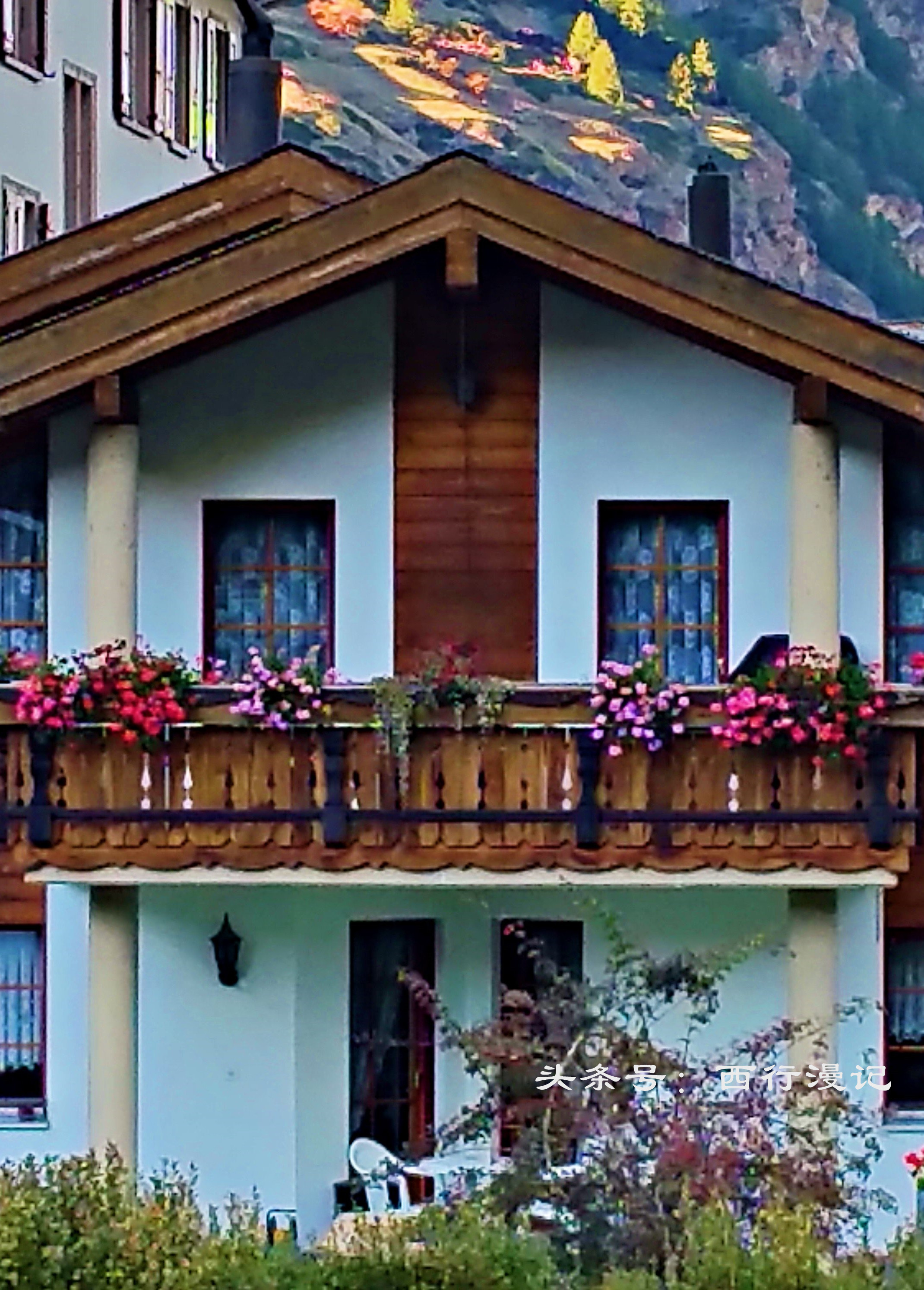 瑞士风景绝美的山,瑞士绝美的山村风光