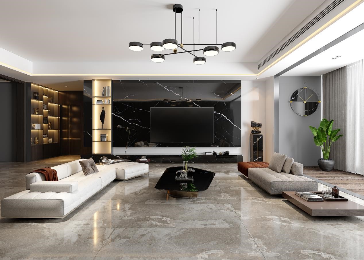 现代简约装修大板瓷砖,未来比较流行的装修风格