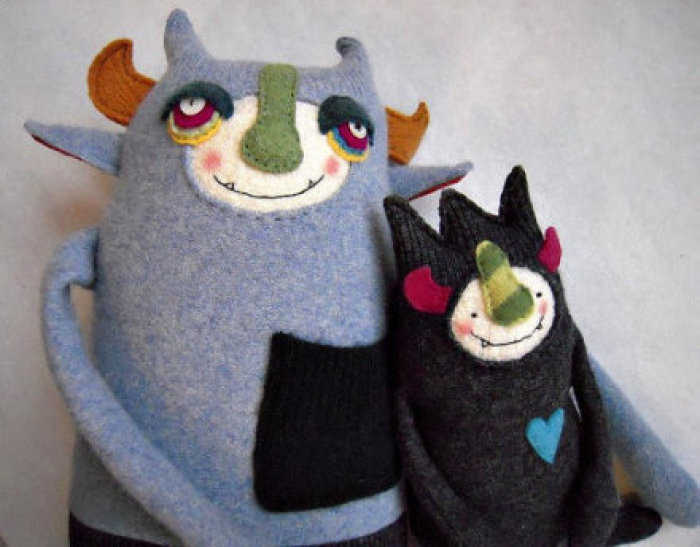 旧的毛衣不要扔随意改一改,旧毛衣不要扔