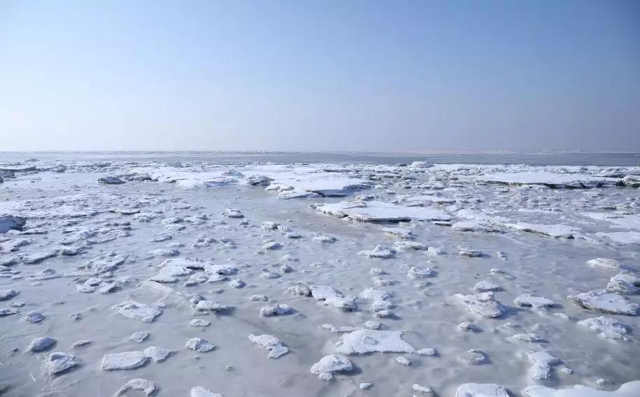 下雪后的海边图片大全,六月份的红海滩