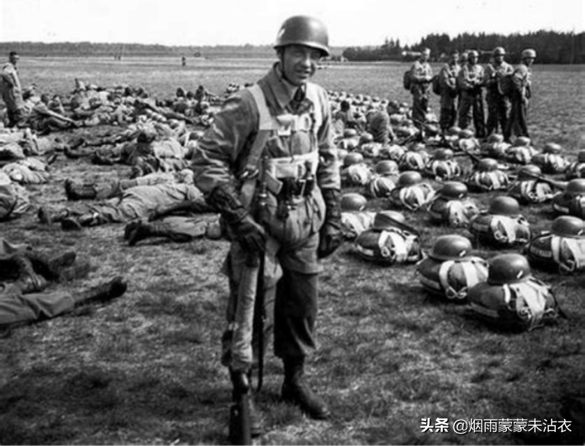 绿魔德国空降兵,德国绿魔伞兵和英国红魔伞兵相遇