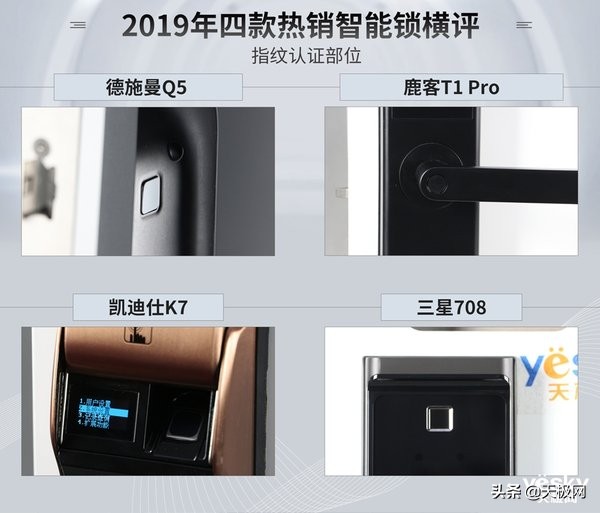 鹿客指纹锁和德施曼锁哪个好,德施曼凯迪仕半自动指纹锁推荐