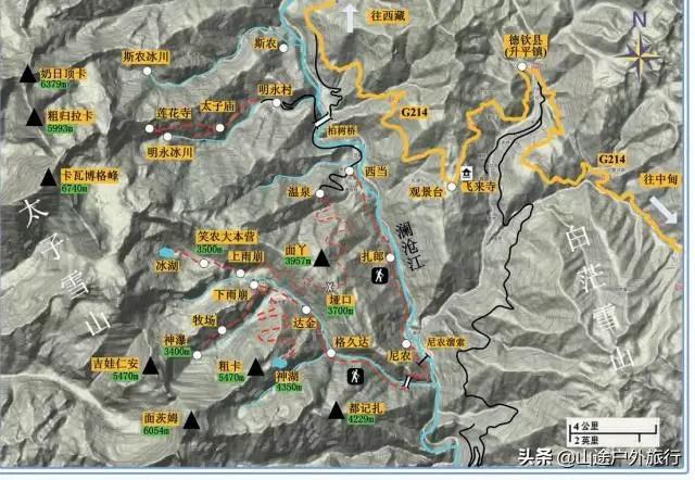 神山十大徒步路线图,川西小环线自驾攻略青绕神山