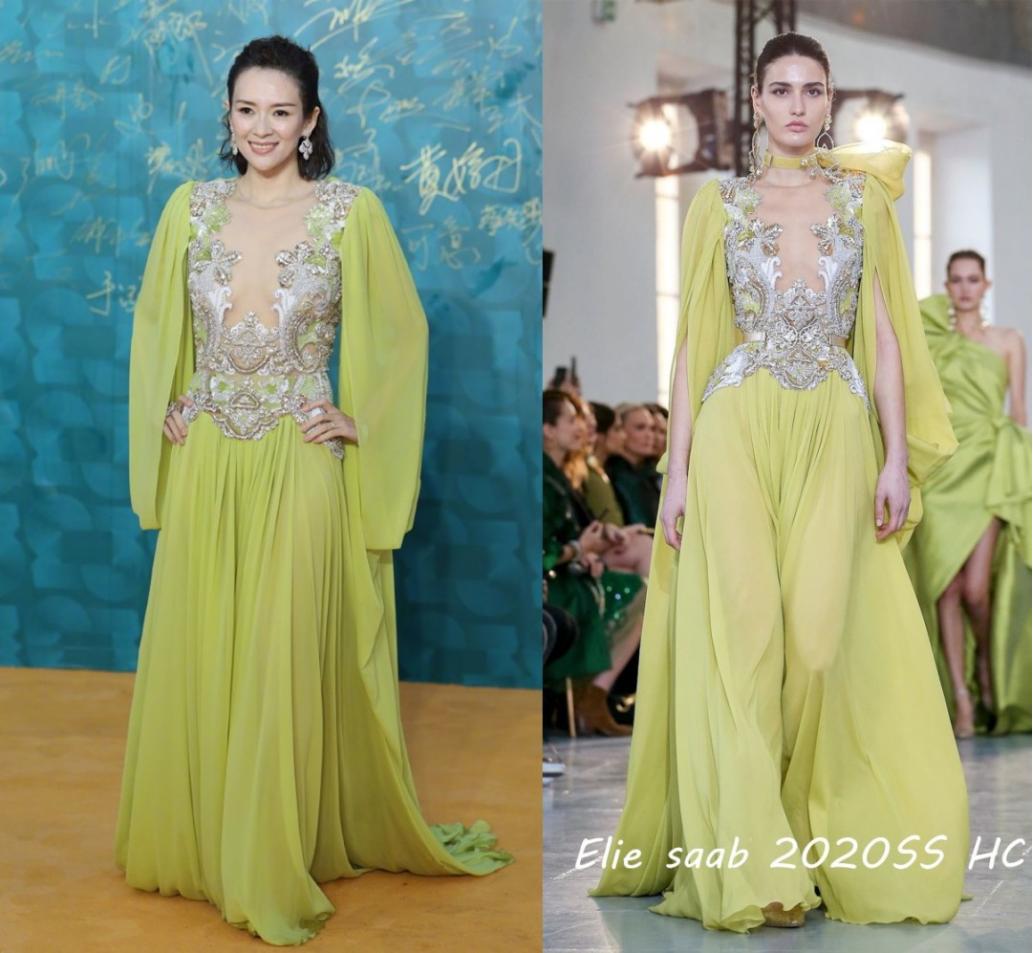 章子怡晚礼服造型,章子怡礼服好漂亮