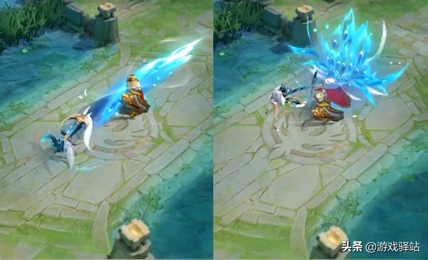 虞姬云霓雀翎孔雀舞,王者荣耀虞姬云霓雀翎与原皮比赛