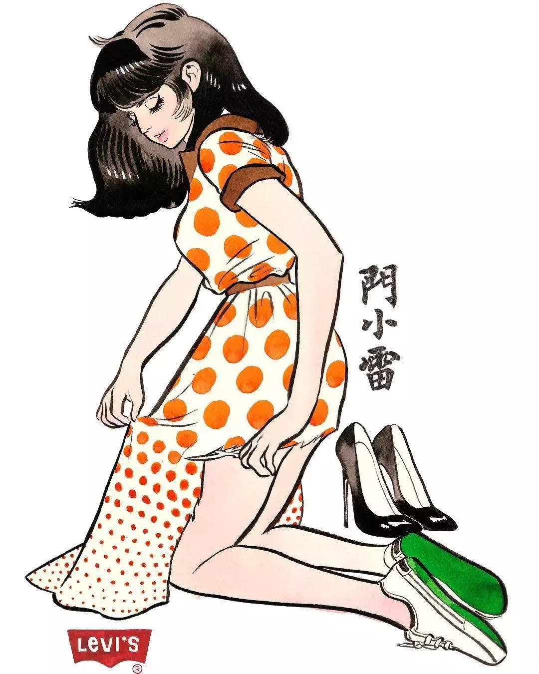 不务正业、跳钢管舞的她靠画羞羞画撩到46万粉丝,画作撩性格酷