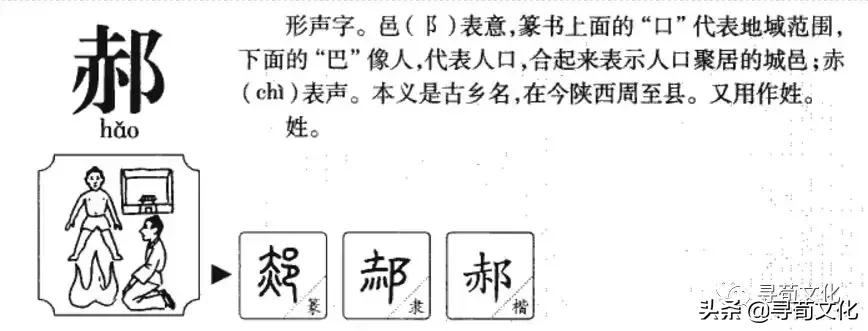 中国汉字郝字,郝字姓氏的来源