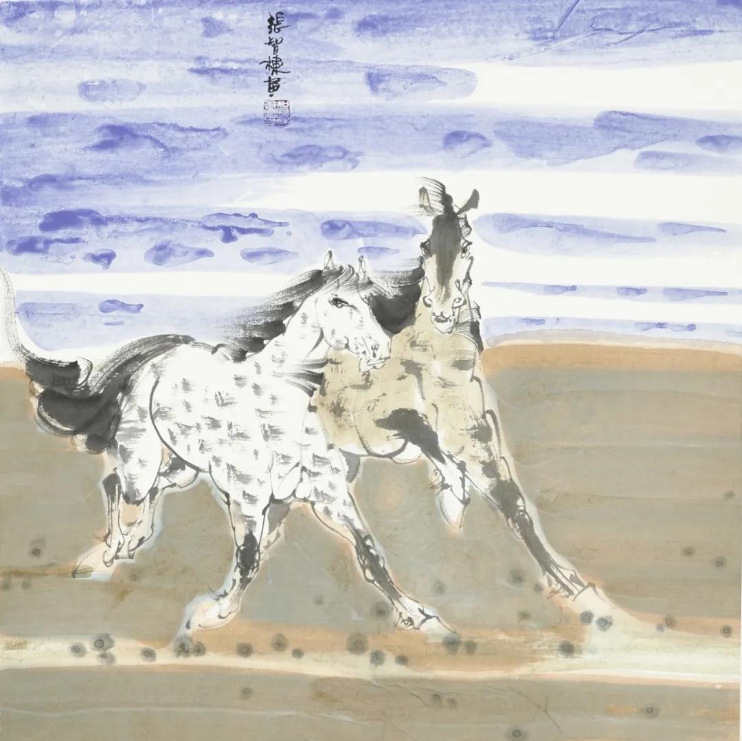 张智棟“网上云画册”《大美至简天马逐梦宝马系列集邮典藏卷》