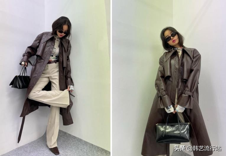韩国风衣穿搭高级感,韩国风衣配什么衣服好看