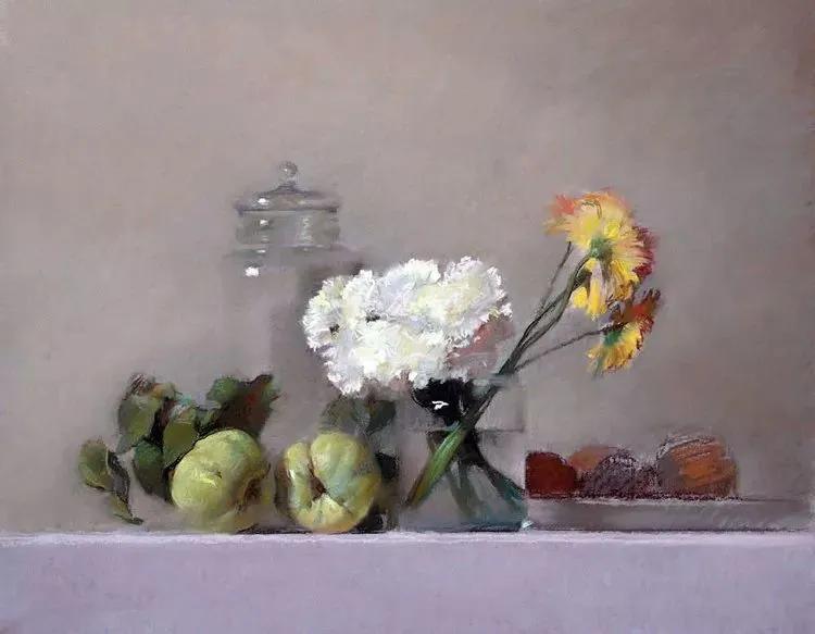 人体美学:粉彩之美,西班牙艺术家桑塔曼斯的绘画作品