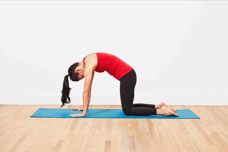 瑜伽下犬式的动作要领,瑜伽下犬式怎么跨一步