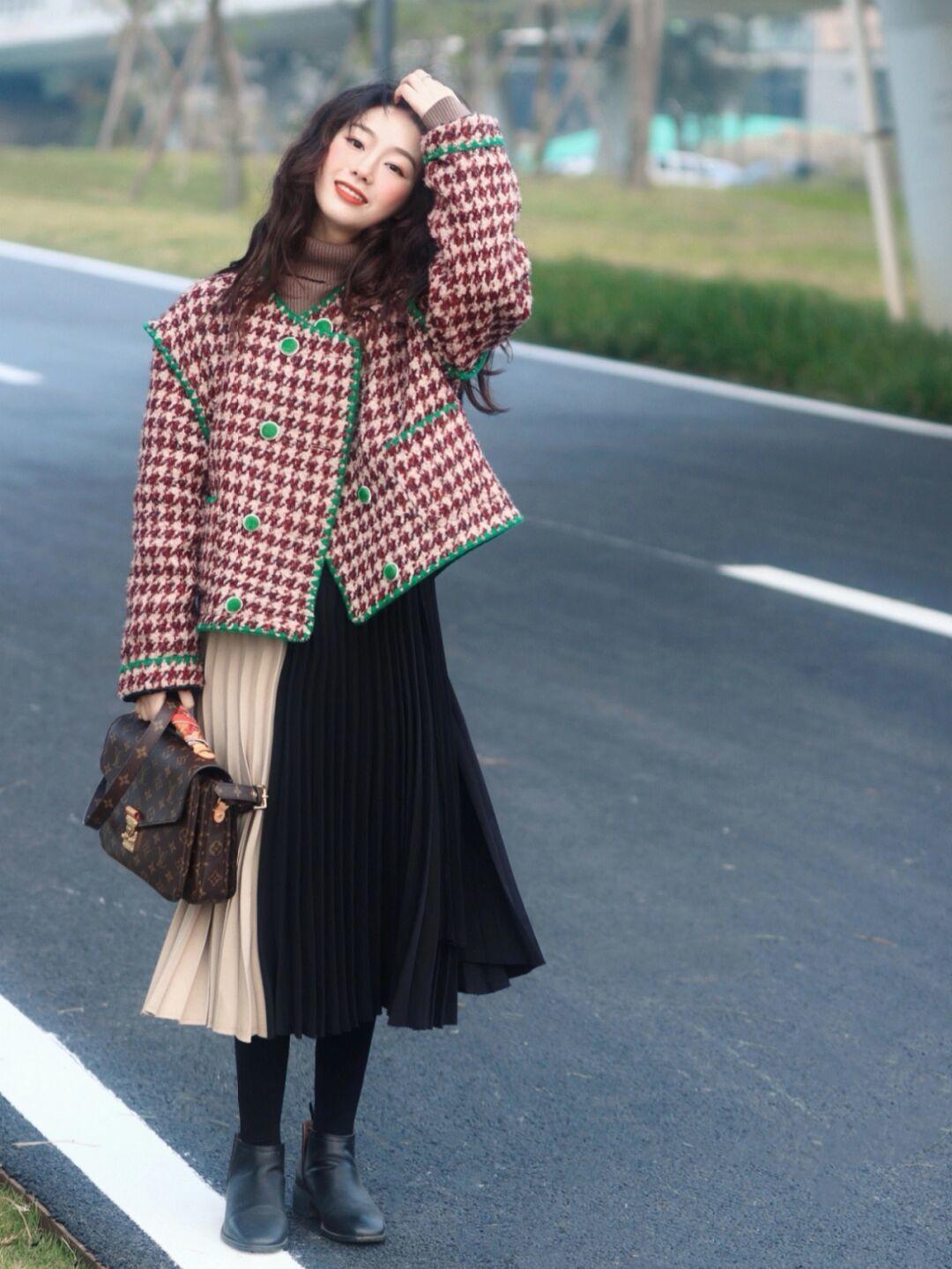 短款毛呢外套冬季穿搭,短毛呢外套显瘦