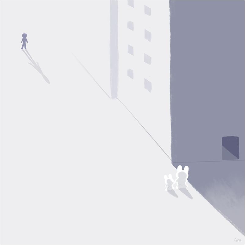 兔兔可爱插画,ayu日语