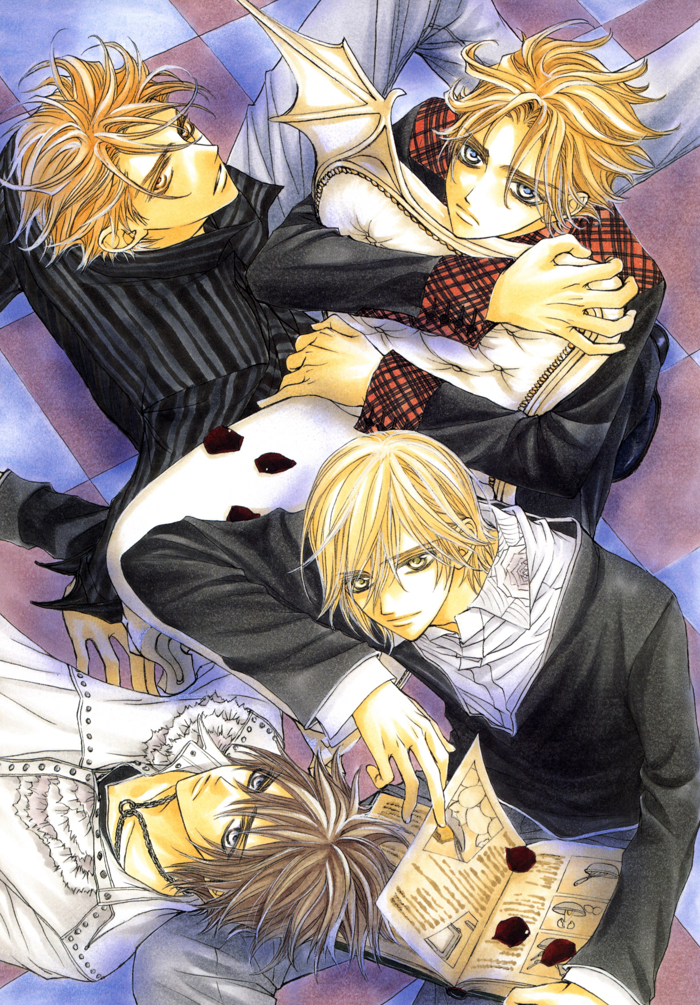 暗黑风吸血鬼动漫图片,吸血鬼骑士漫画手绘