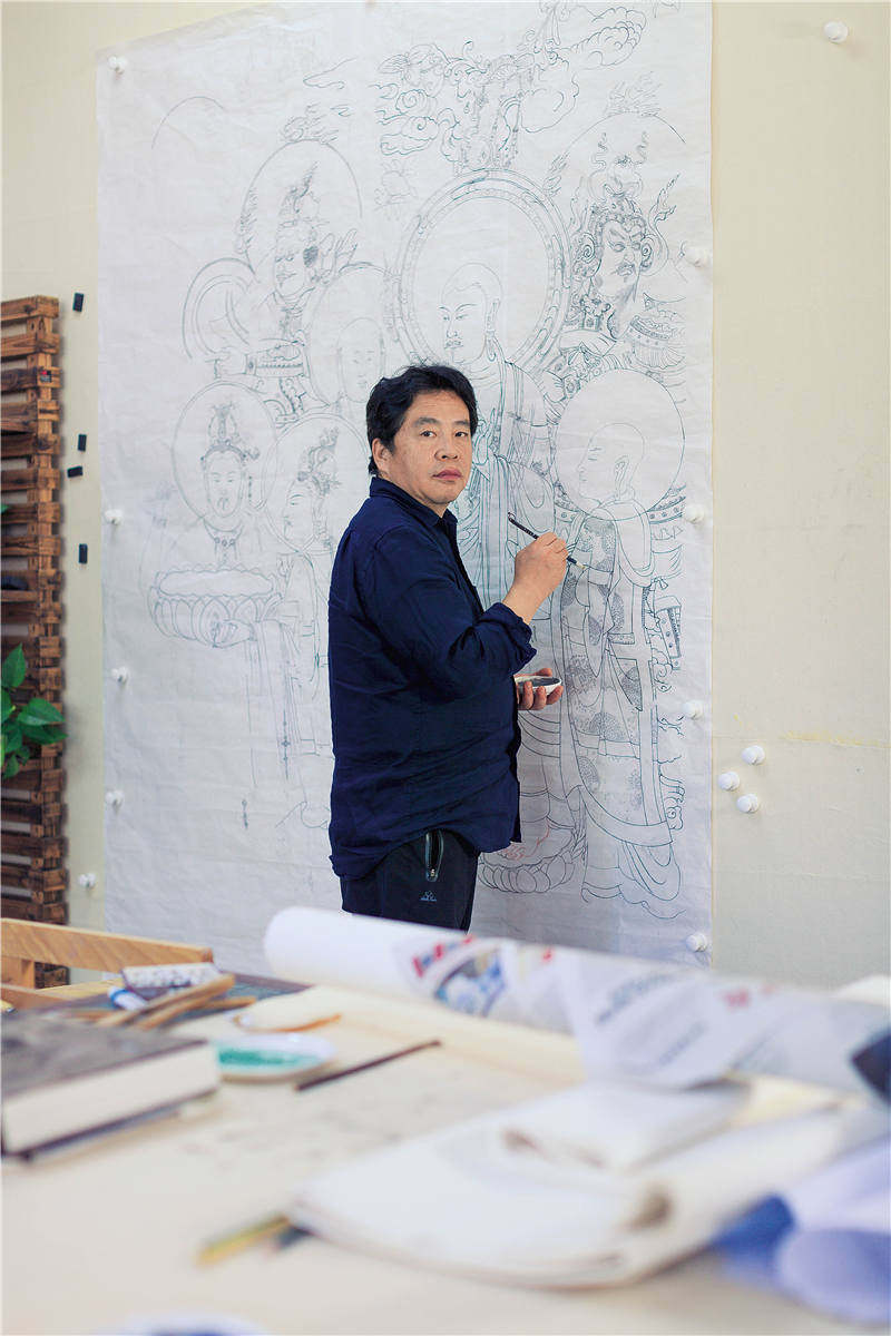 莫高窟壁画有哪些特点,莫高窟里壁画绘制过程