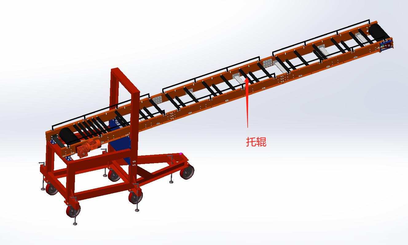 大型皮带输送机的结构简单,皮带输送机设计从零开始