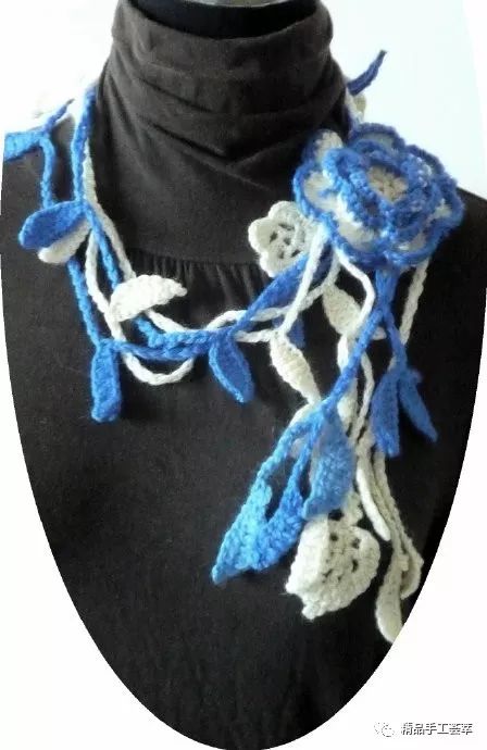 钩针毛衣链教程,手工编织毛衣链款式图