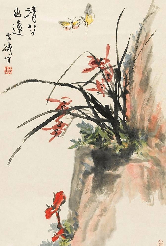 淡彩兰花100幅,顶级淡彩兰花图片