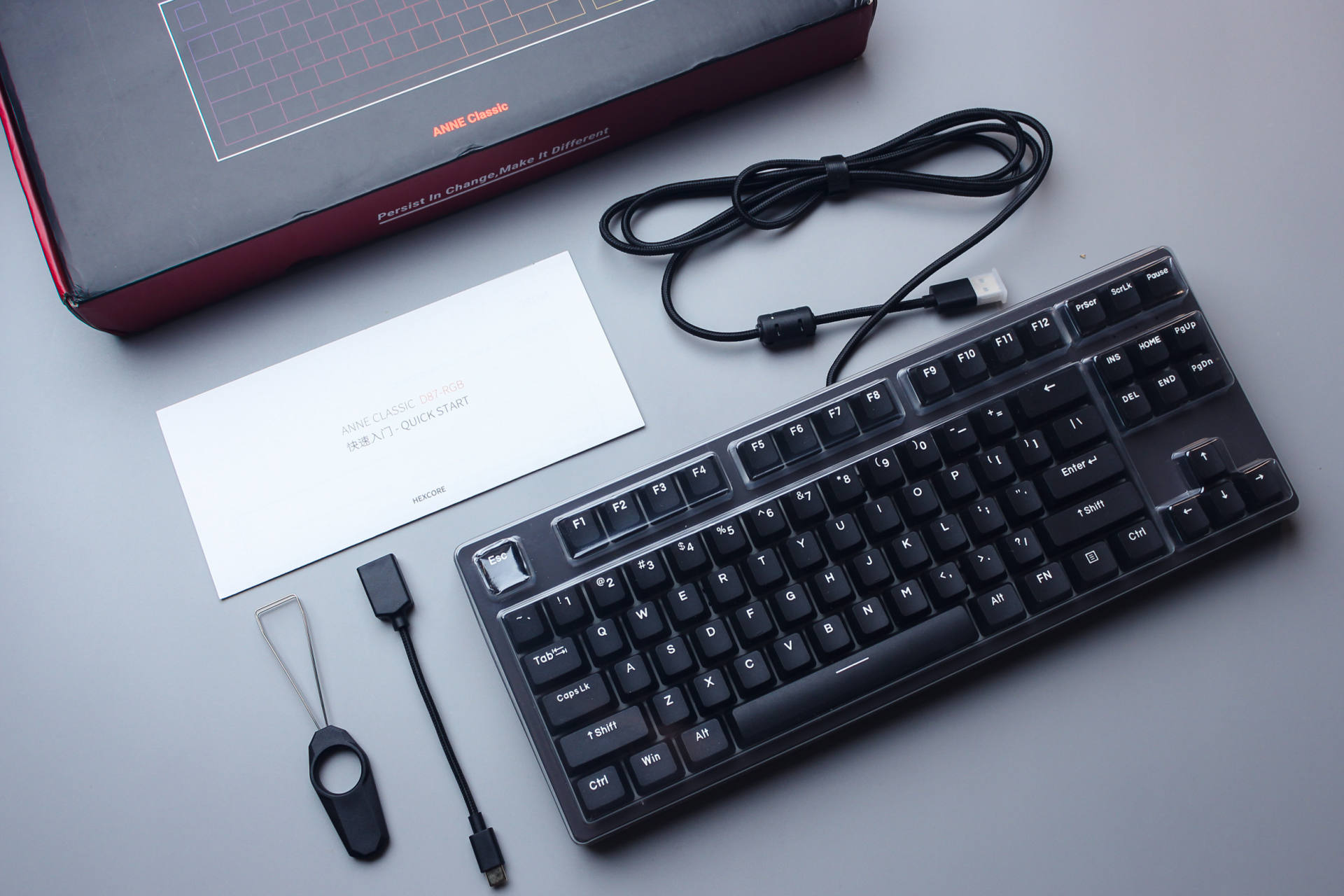 经典之中暗藏惊喜,HEXCORE安妮87机械键盘体验
