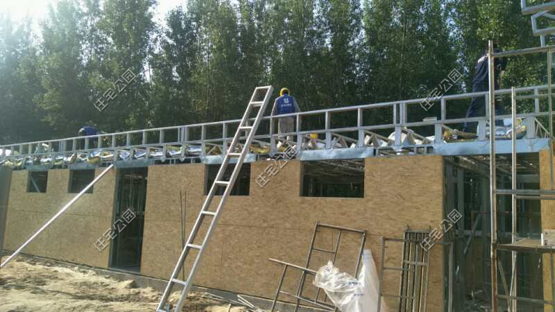 农村一层钢结构建造全过程,钢框架结构楼房建造