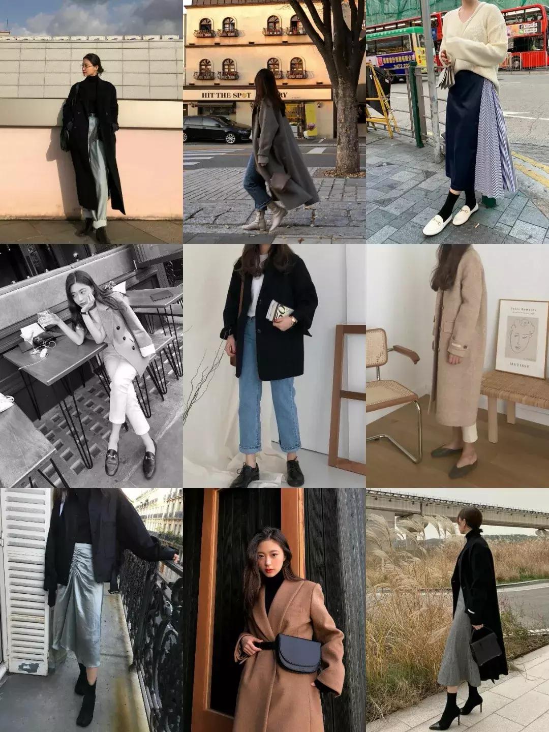 韩国小姐姐九分裤穿搭冬季,小姐姐的穿法你学会了吗