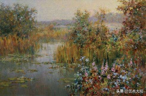 俄罗斯画家风景油画作品选集,尤里奥布霍夫人物画