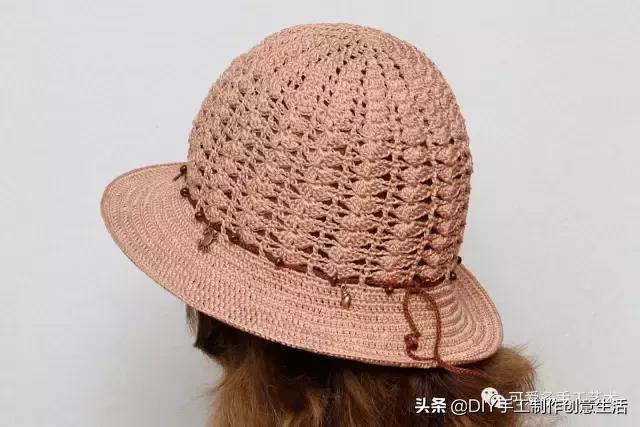 有气质的遮阳帽钩织教程,钩织遮阳帽全教程
