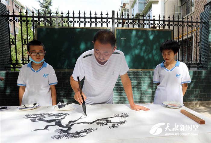 天水市伏羲路逸夫小学春季运动会,天水伏羲路逸夫小学国学进校园