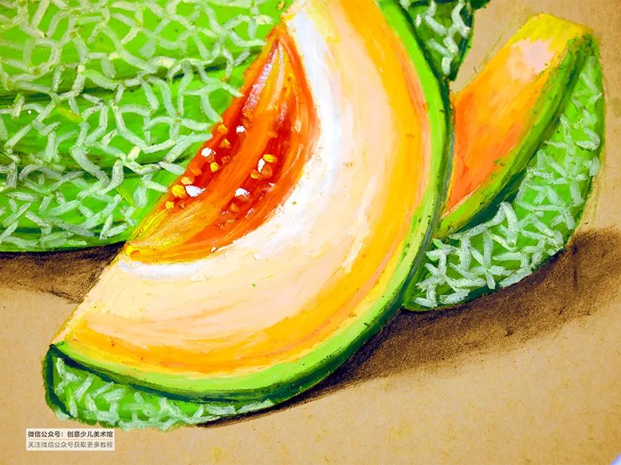 油画棒教程简单初学者儿童画,儿童油画棒画基础教程水果