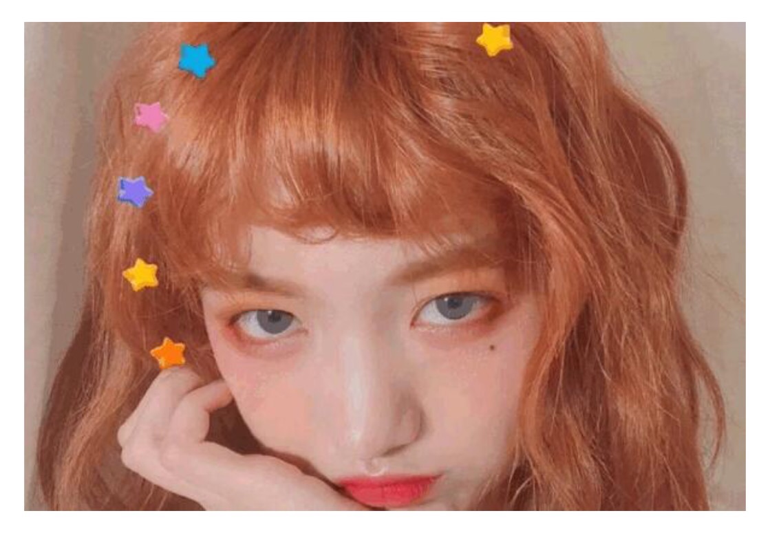 韩国idol染发,韩国橙色头发女idol