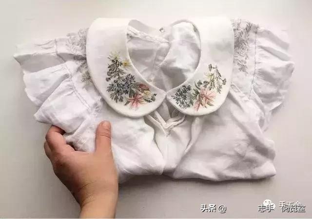 领口刺绣小花朵,刺绣花朵500种图片大全