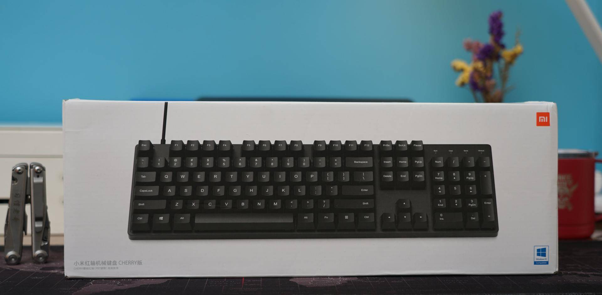 小米cherry版樱桃红轴机械键盘,小米机械键盘cherry版和g50怎么选