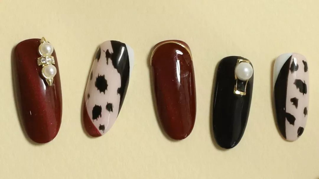 秋冬美甲小红书,美甲推荐中款ins