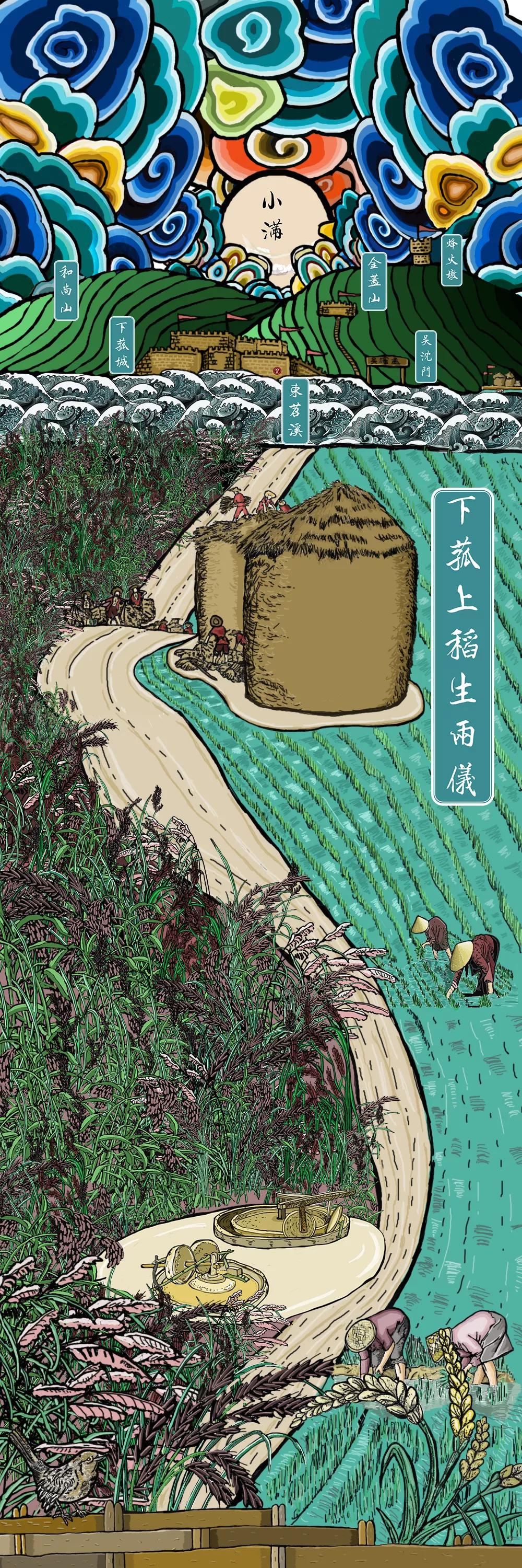 「手绘湖州」小满节气，一起揭开湖州古称“菰城”背后的玄机