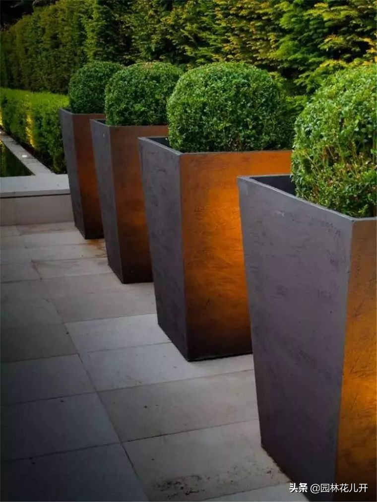 阳台花箱景观设计,景观花架花箱设计