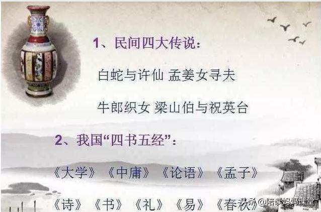 小学语文文学常识大全必背,小学语文文学常识常考100题及答案