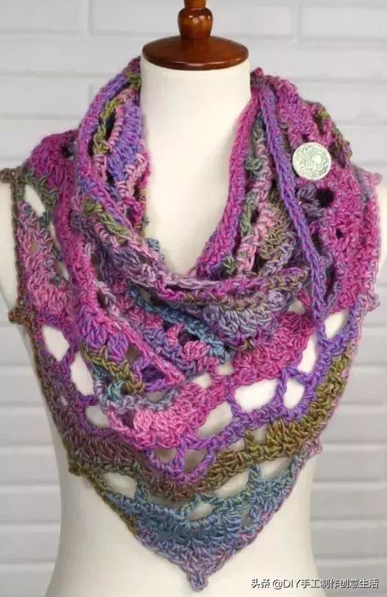 手工diy钩针编织围巾教程,diy手工编织围巾教程