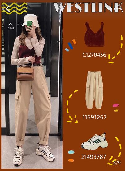 针织衫背心阔腿牛仔裤怎么搭配,宽松黑衬衫针织马甲搭配慵懒风