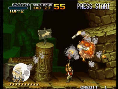 街机合金弹头boss大全,合金弹头2双人同屏恐怖彩蛋