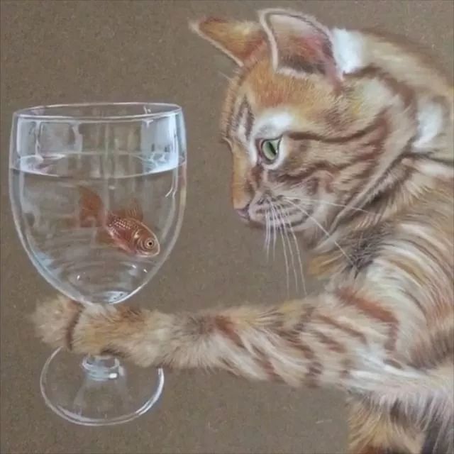 3d超写实彩铅画,超写实彩铅手绘细腻的让人咋舌