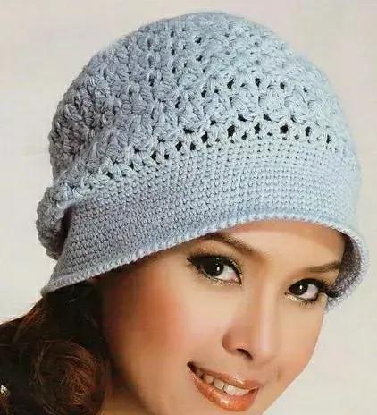 女士帽子帽顶图片,女士夏帽子花样图解