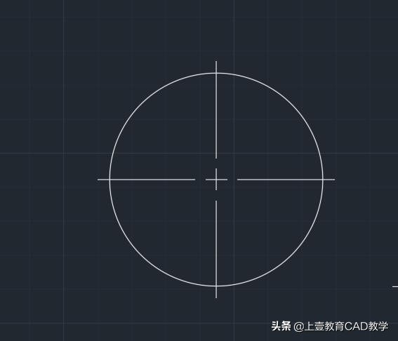 cad怎么快速给圆标中心线,cad如何快速引出圆的中心线