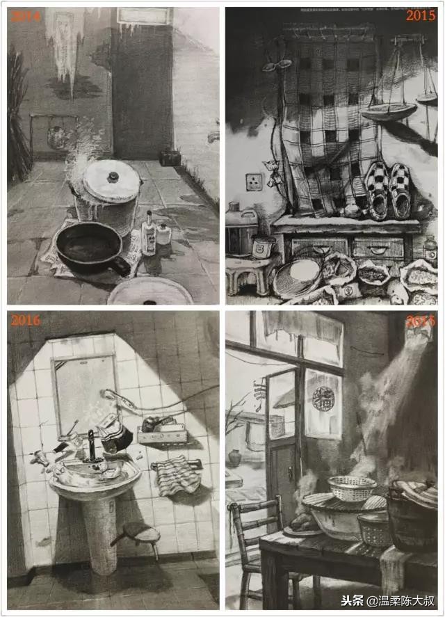 清华美院设计素描2015年高分卷,清华美院校考设计高分试卷