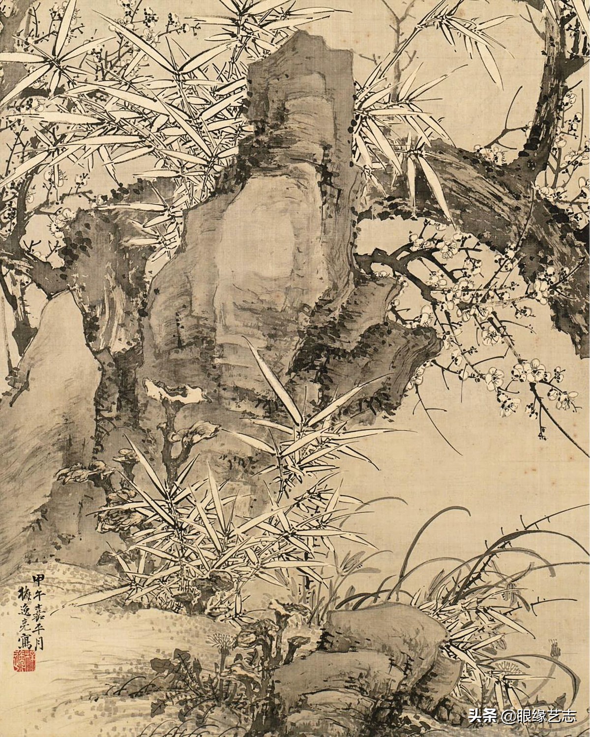日本100幅中国古代绘画,日本花鸟绘画欣赏